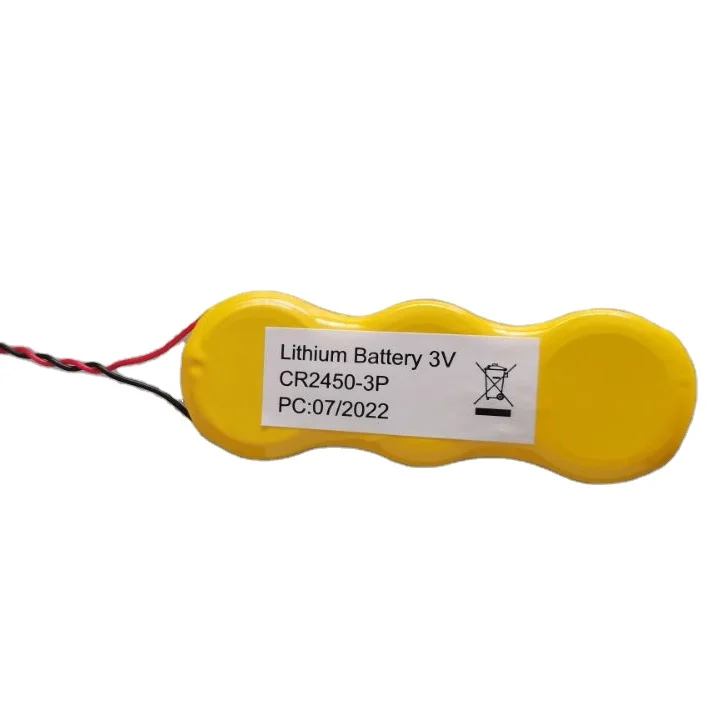 Fast Delivery Customized CR2450-3P Button Cell Lithium Battery Pack CR2450 Battery Pack 3P 1800mah 3v for Tags ESL