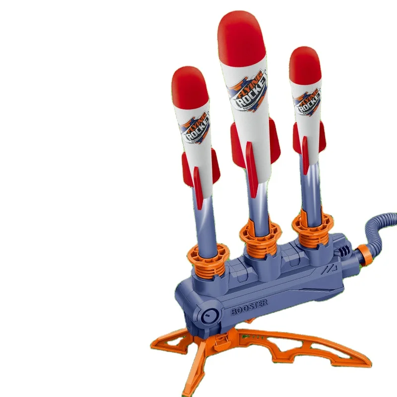 2 modes outdoor interactive toy skyrocket Flying Foam Rocket soft bullet flying rocket plane boys Foam rocket toy