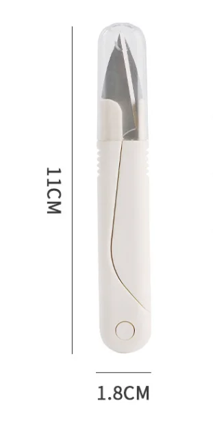 Everyday Use Smooth Craft Scissors Steel DIY Home Sewing Shears Cover Line Fishing Carrying Case Plastic Opp Bag Small Size