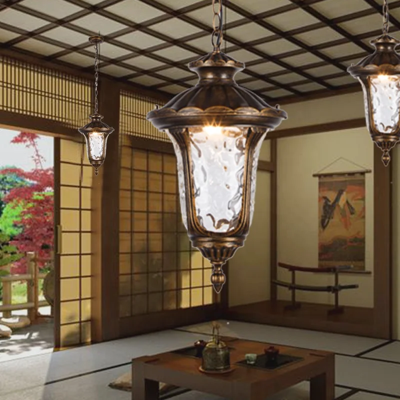 European outdoor waterproof garden lamp corridor corridor balcony lamp garden pavilion grape frame lamp door pendent