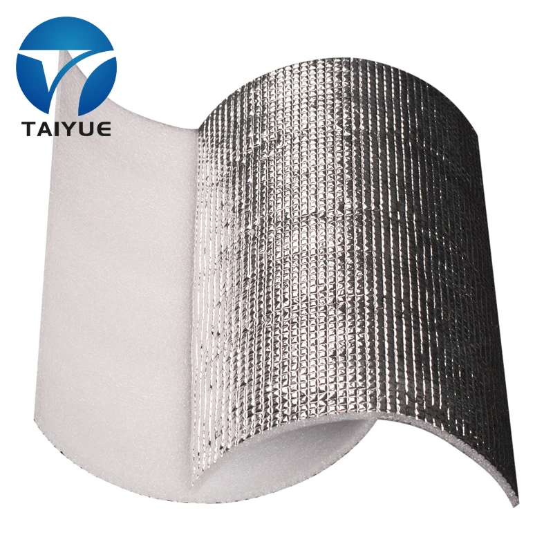 Modern Design EPE Foam Core Aluminum Film Reflective Insulation Roll Thermal Warehouse Application XPE Aluminum Foil Material