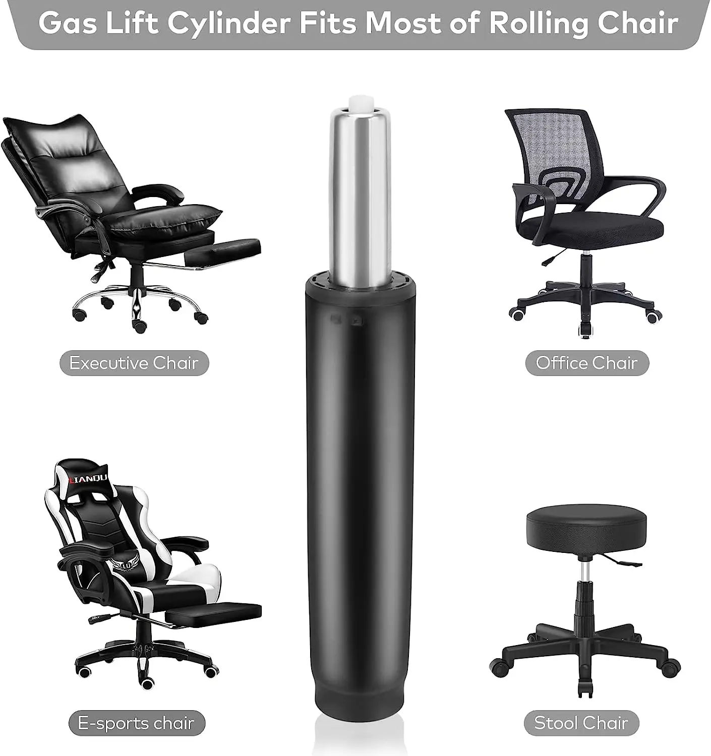 Replacement 4 Travel Gas Lift Cylinder Pneumatic Shock Gas Spring for Boss Chair