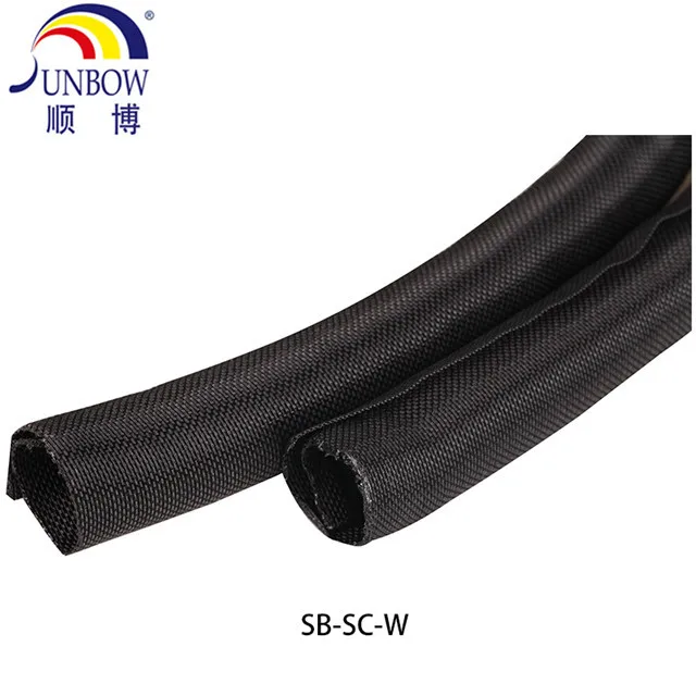 Плетеный плетеный рукав 1/4 PET самозакрывающийся кабель управления