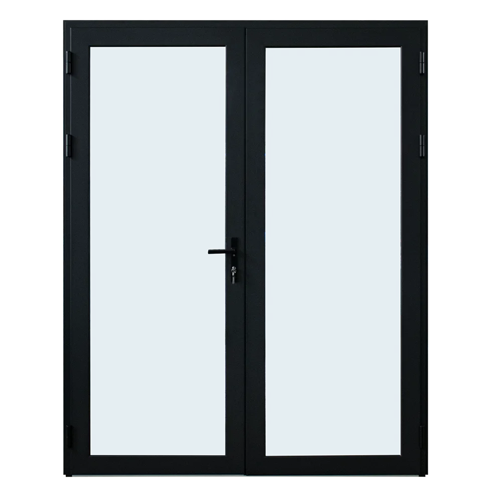 construction aluminum double swing door for residential house