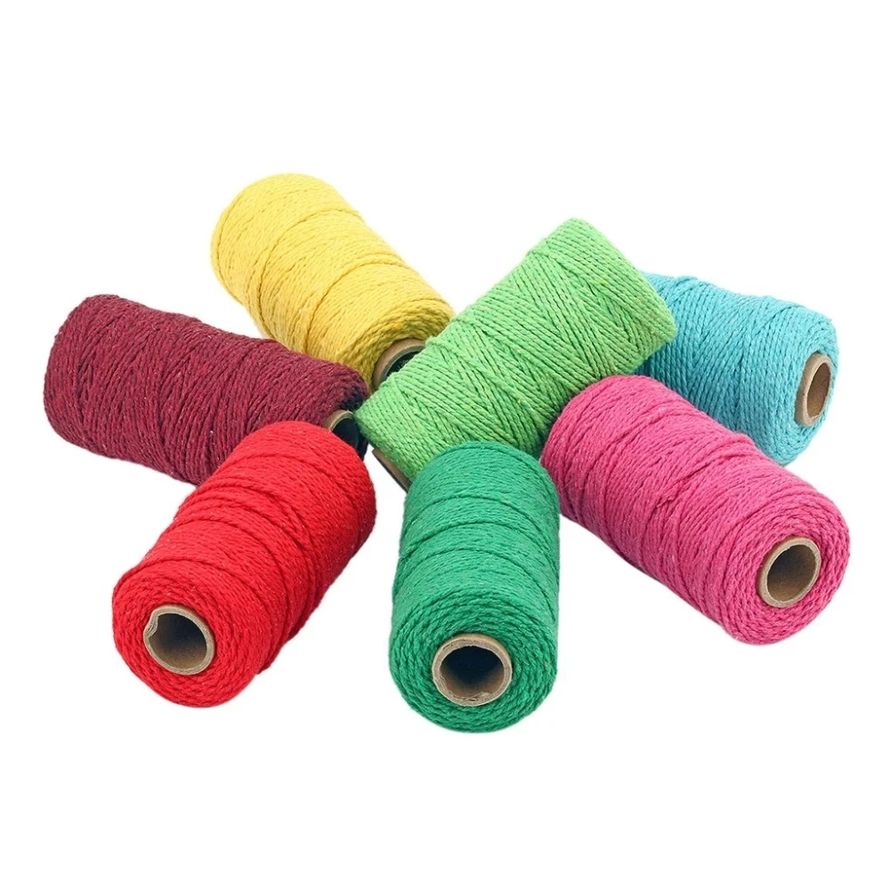 Top Quality 2mm Accept Custom Color Macrame Cotton Cord For