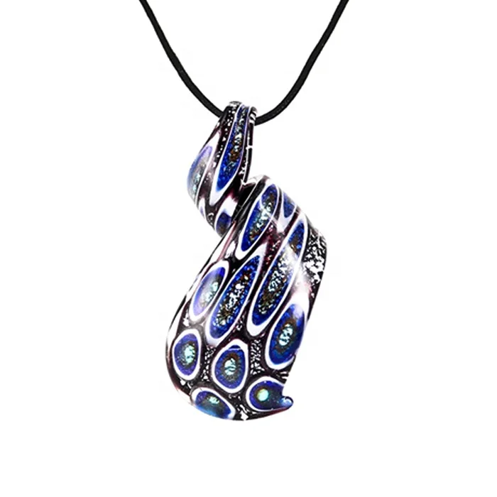 Italian murano glass millefiori pendants