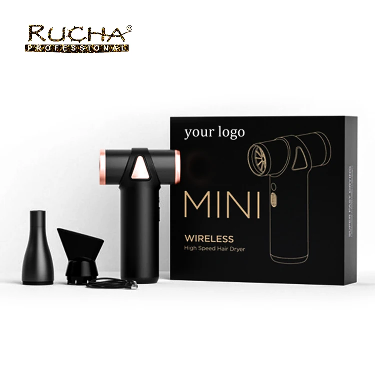 Outdoor Household Portable Mini Blow Dryer Rechargeable Best Quality Multifunctional Wireless HIgh Speed Hair Dryer