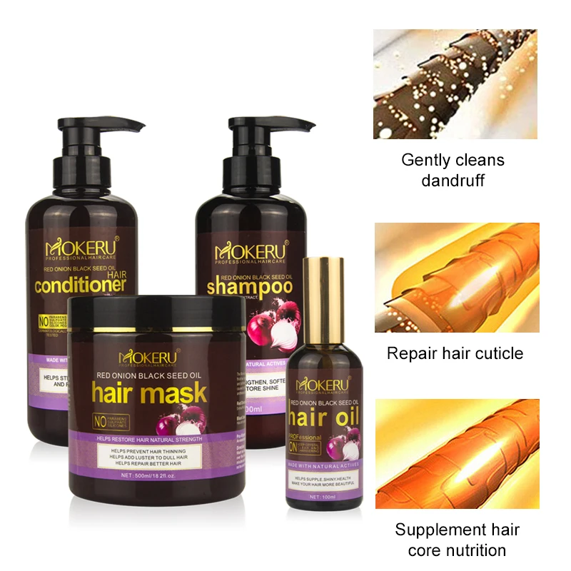 Best shampoo and conditioner red onion growth oil 100% natural red onion shampoo