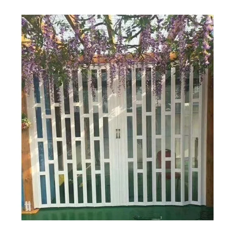 Top quality soundproof PVC sliding accordion folding interior door for bathroom