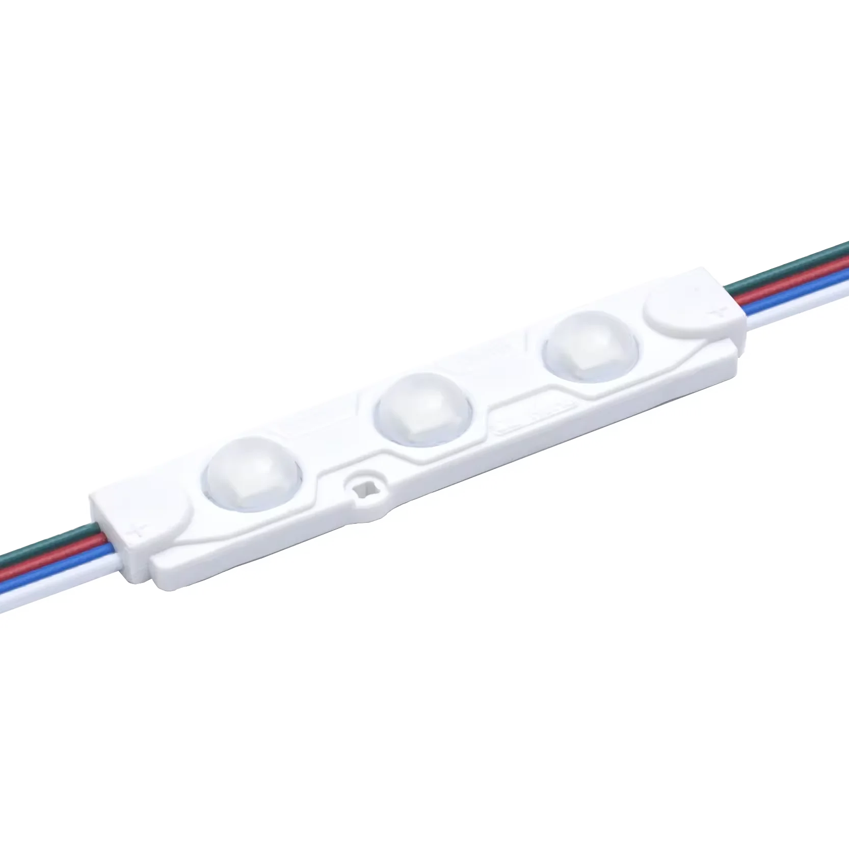 12V smd 5050 magic module led lens 3LEDs  injection rgb led full color module