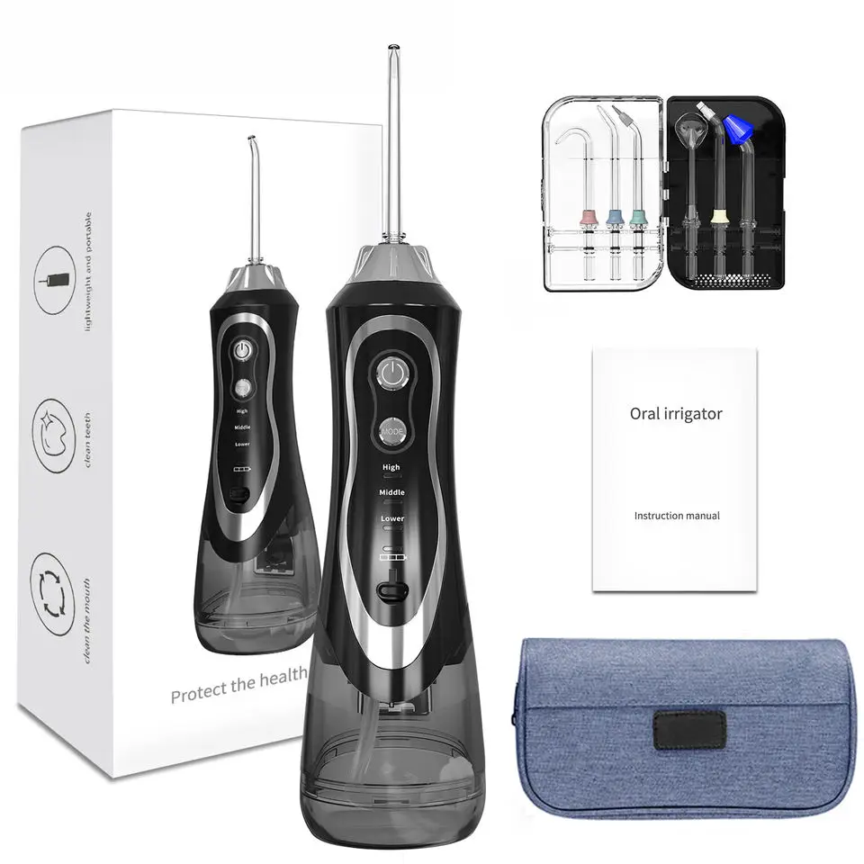 2023 New Good Quality Electric USB Rechargeable Dental Water Flosser Portable Oral Irrigator With Water Tank