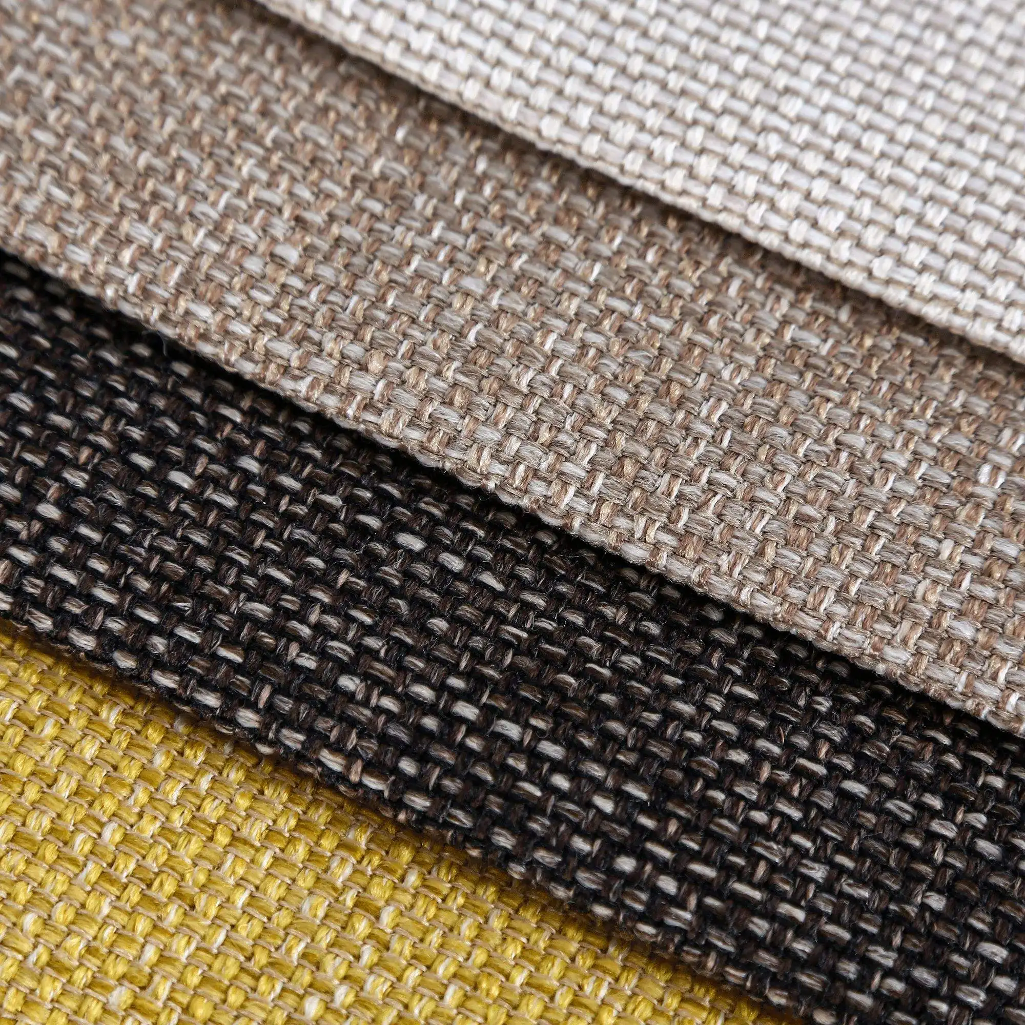 Hometextile 100% Polyester Fabric Linen Cotton Look High Quality Woven Soft Sofa Fabric Upholstery