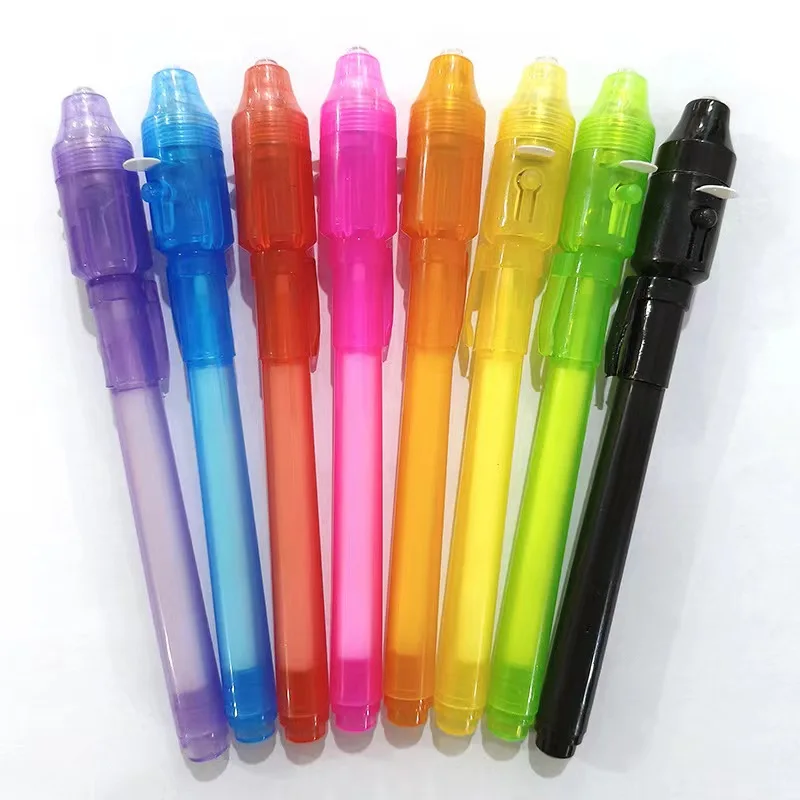 Spy Pens invisible Ink Pen with UV Light Invisible Disappearing Ink Pen for Secret Message