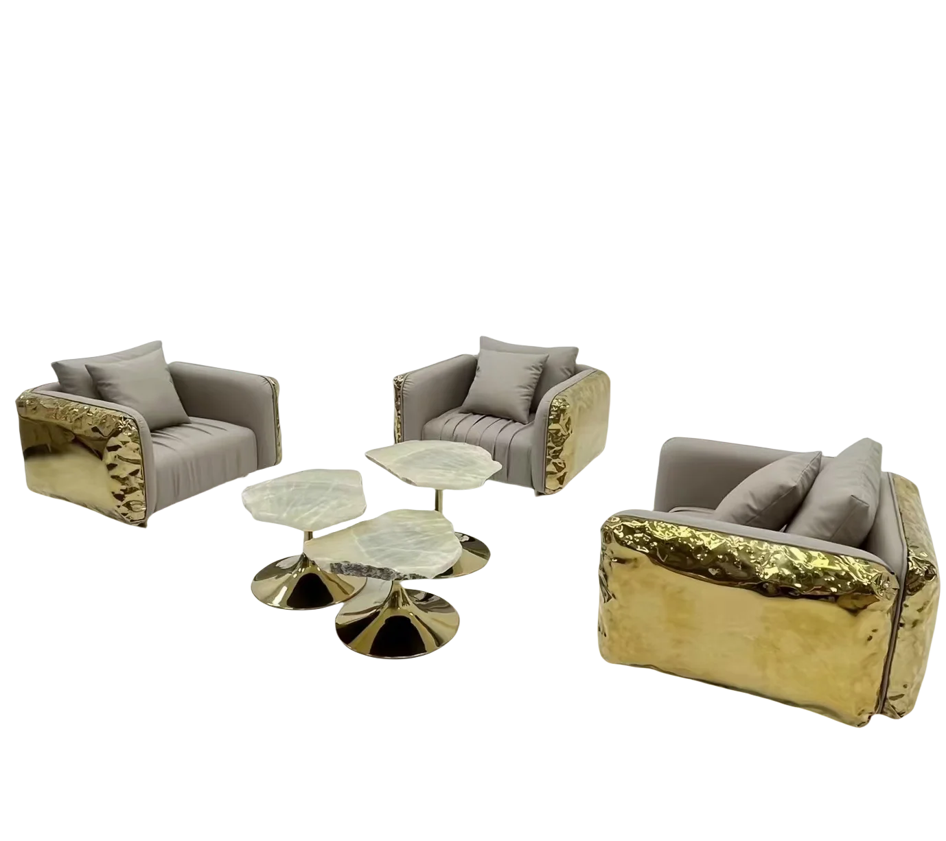 Boca Italian Designer Sofa Set Living Room Luxury Furniture Siting Couch Modern SS Frame Sofas