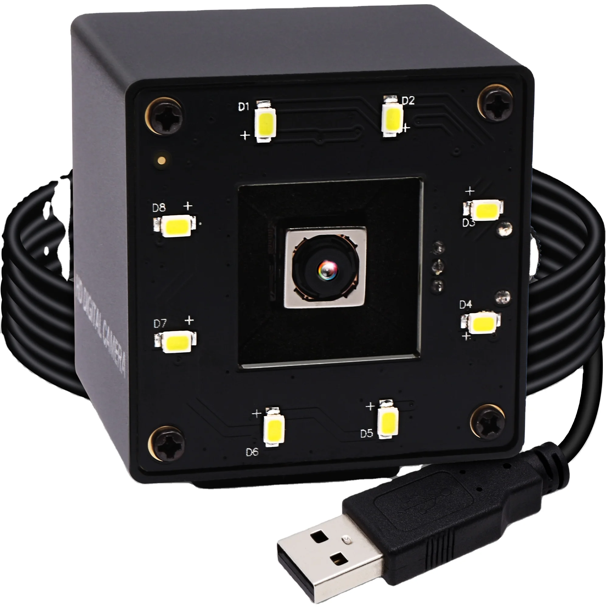 ELP 16mp Autofocus USB Camera for Computer Mini UVC USB Camera AF with 68degree Mini Size Lens IMX298 Industrial Camera