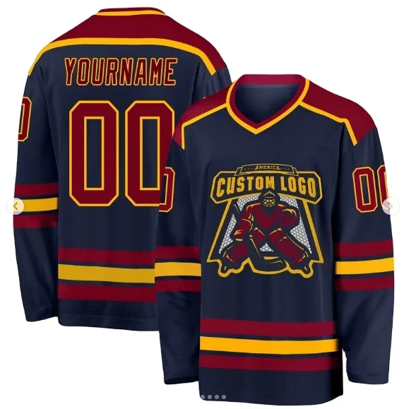 Ice Hockey Custom Jersey Uniform Set Men Ice Hockey Jerseys Training Ice Hockey T Shirt