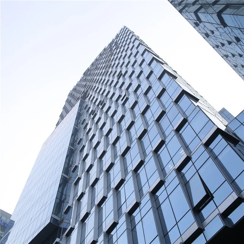 Commercial Custom Building Exterior Structure Facades Solution Aluminum Glass Unitized Curtain Wall