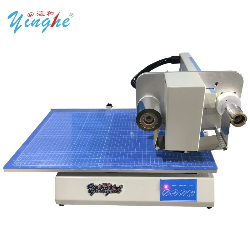 YH High Resolution 8025 Hot Foil Stamping Printer Easy Operation Semi Automatic Digital Hot Gold Foil Stamping Machine For Box