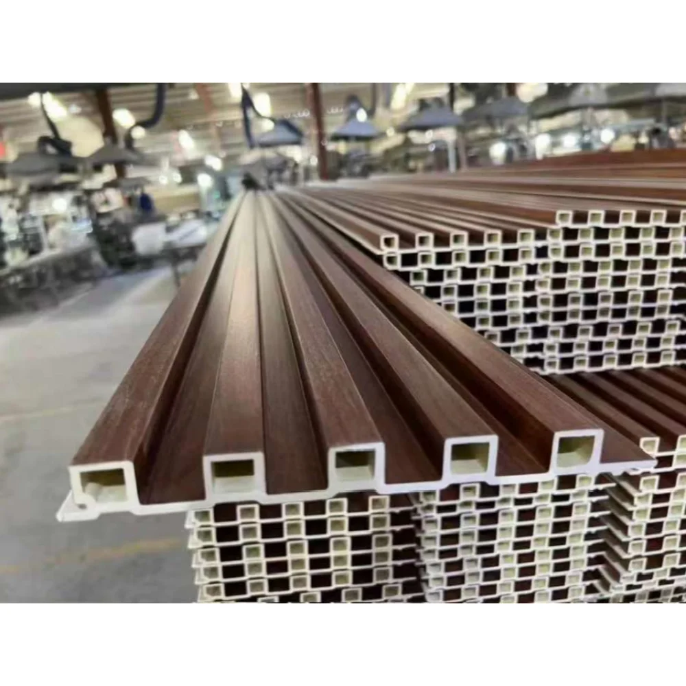 WPC Wall Panel Unique Design WPC Interior Fluted Panel Interior Wall Panel