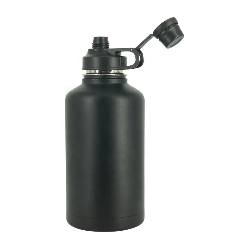 2000ml Wide Mouth Double Wall Vacuum Flask Stainless Steel Thermos Water Bottle