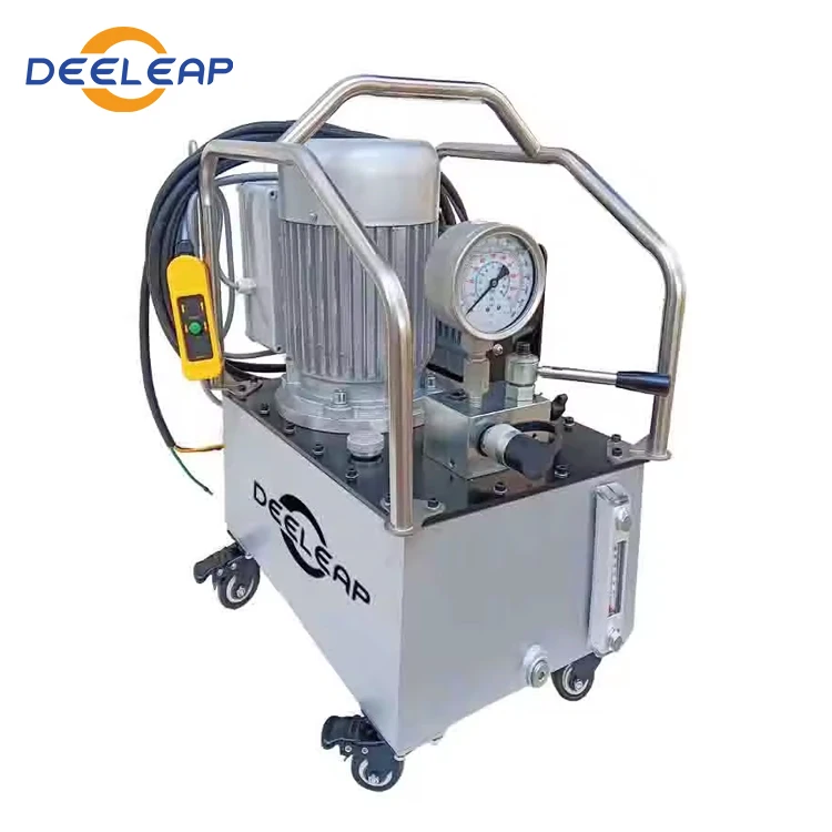 700bar 3.4gal Manual Reversing Electric over Hydraulic Pump power pack PES206M-13L Single Acting small Industrial machinery pump