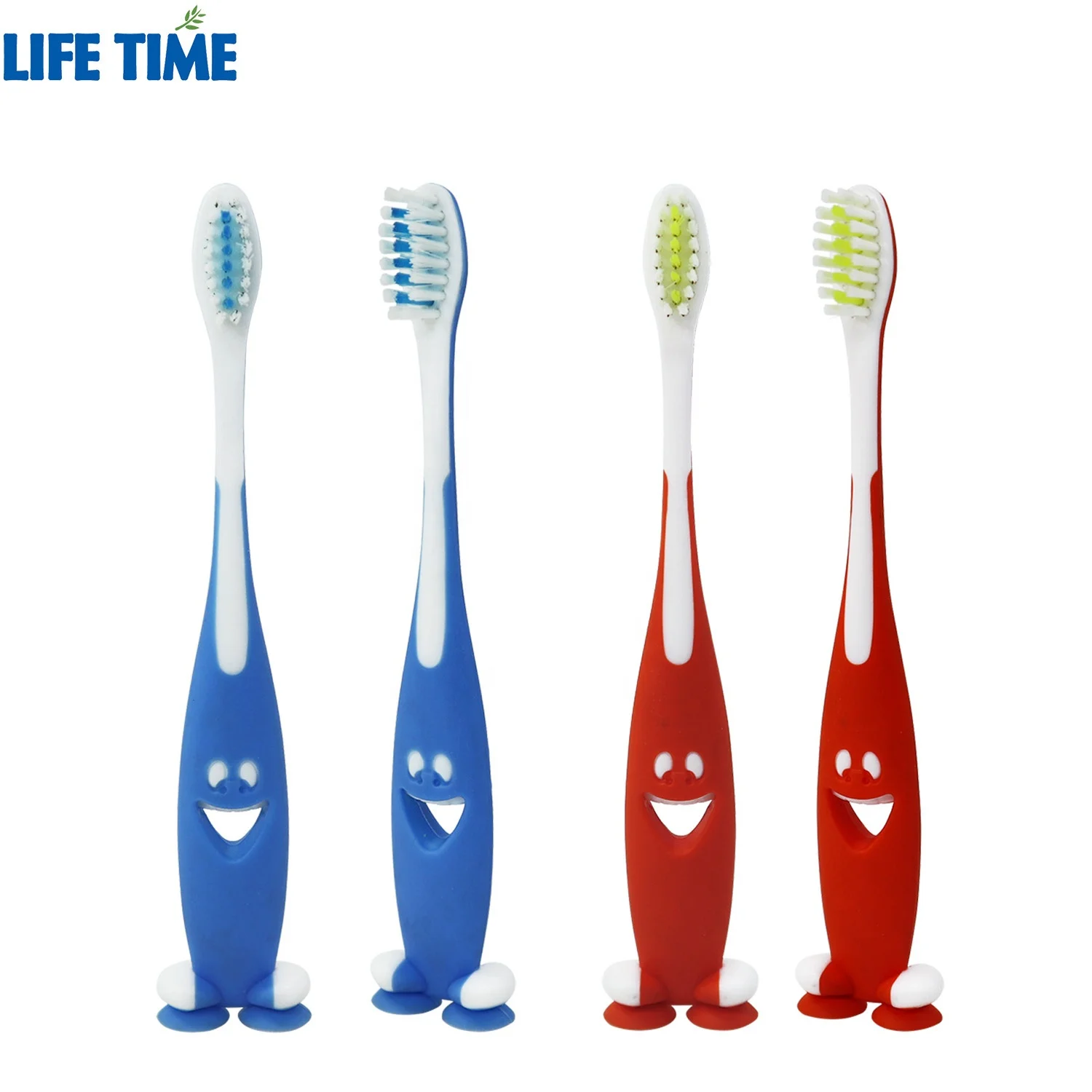 High quality tooth brush manufacturer soft bristle children cepillo suction cup stand kids child toothbrush