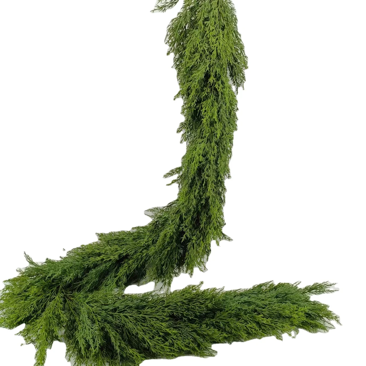 2024 Hot sale 1.9m cypress Garland leaves Home Decoration Indoor Hanging Cedar Artificial Plant Flower Garland