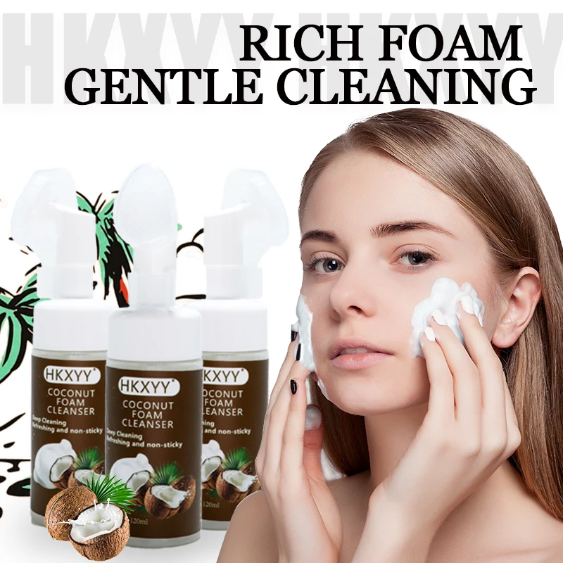 Private Label Customized Organic Face Wash Soothes and Brightens Skin Natural Vegan Coconut Foaming Foaming Cleanser