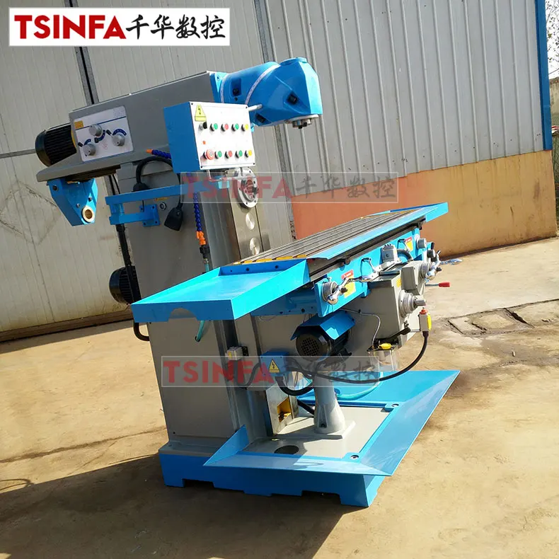 universal milling machine WN736 horizontal vertical milling equipment high quality Shandong Tengzhou factory table size 1500x360