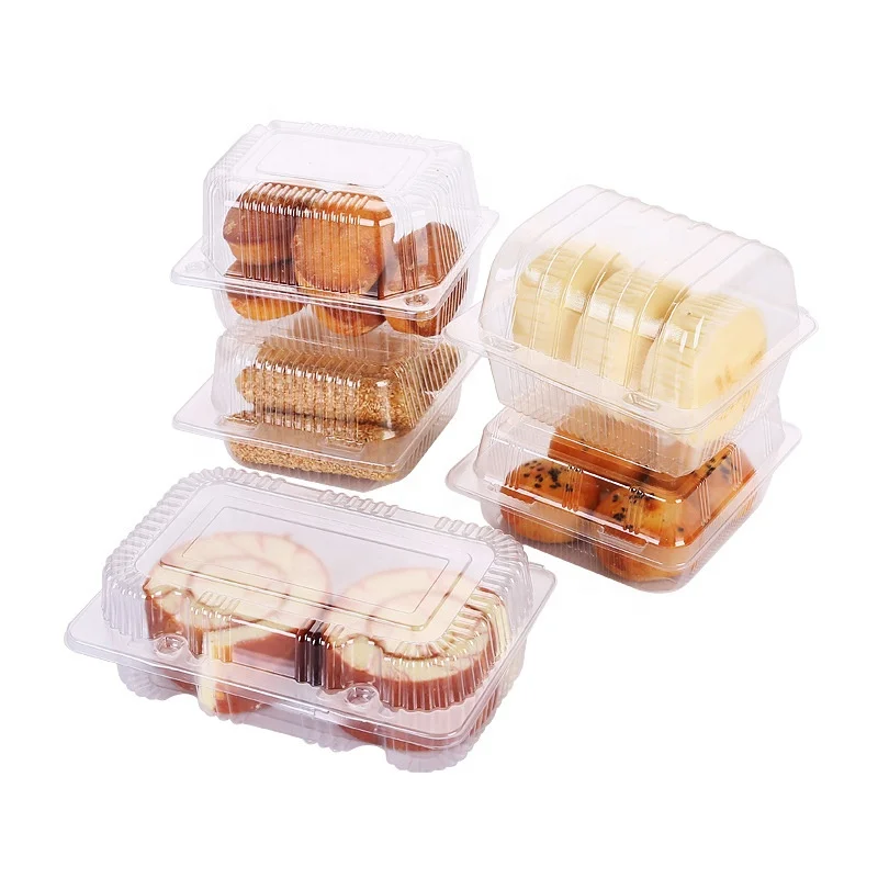
Transparent Plastic cake Disposable Food Packaging blister box Sushi Container 