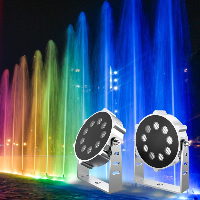 high quality DC24V Pool lights led underwater RGB light waterproof IP68 boat DMX512 swimming pool light