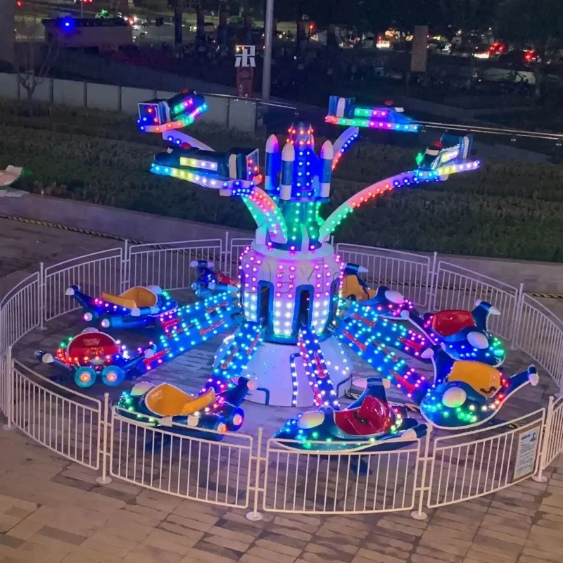 Popular Luna Park Amusement Rides Double-deck Self Control Plane, Kids Airplane Swing Rides for Sale