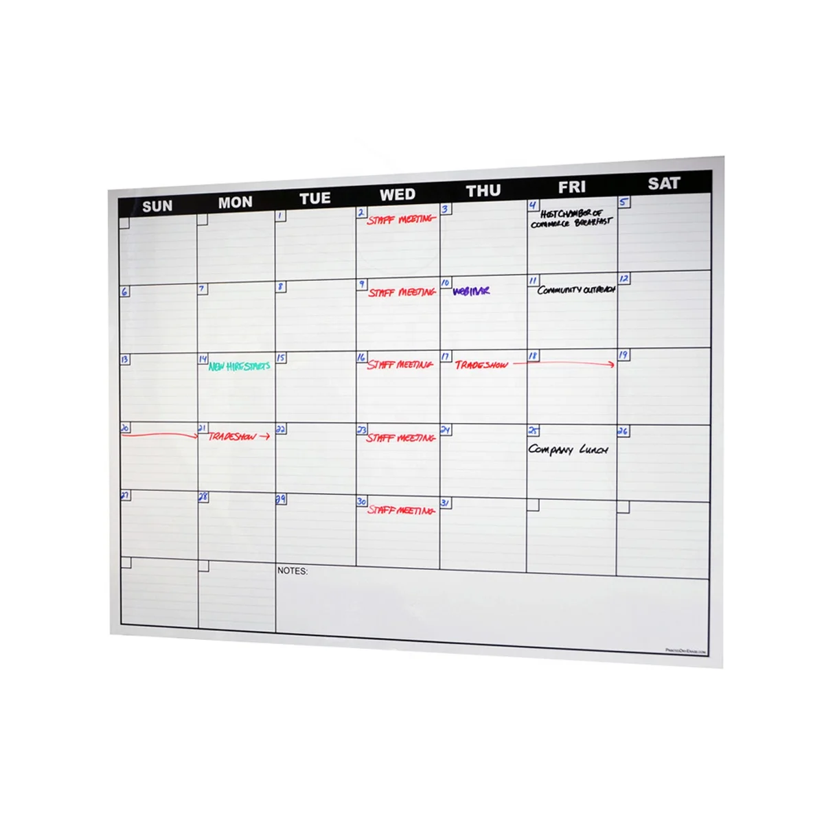 Custom Made Personalised Magnetic dry erase Calendar Fridge Magnets