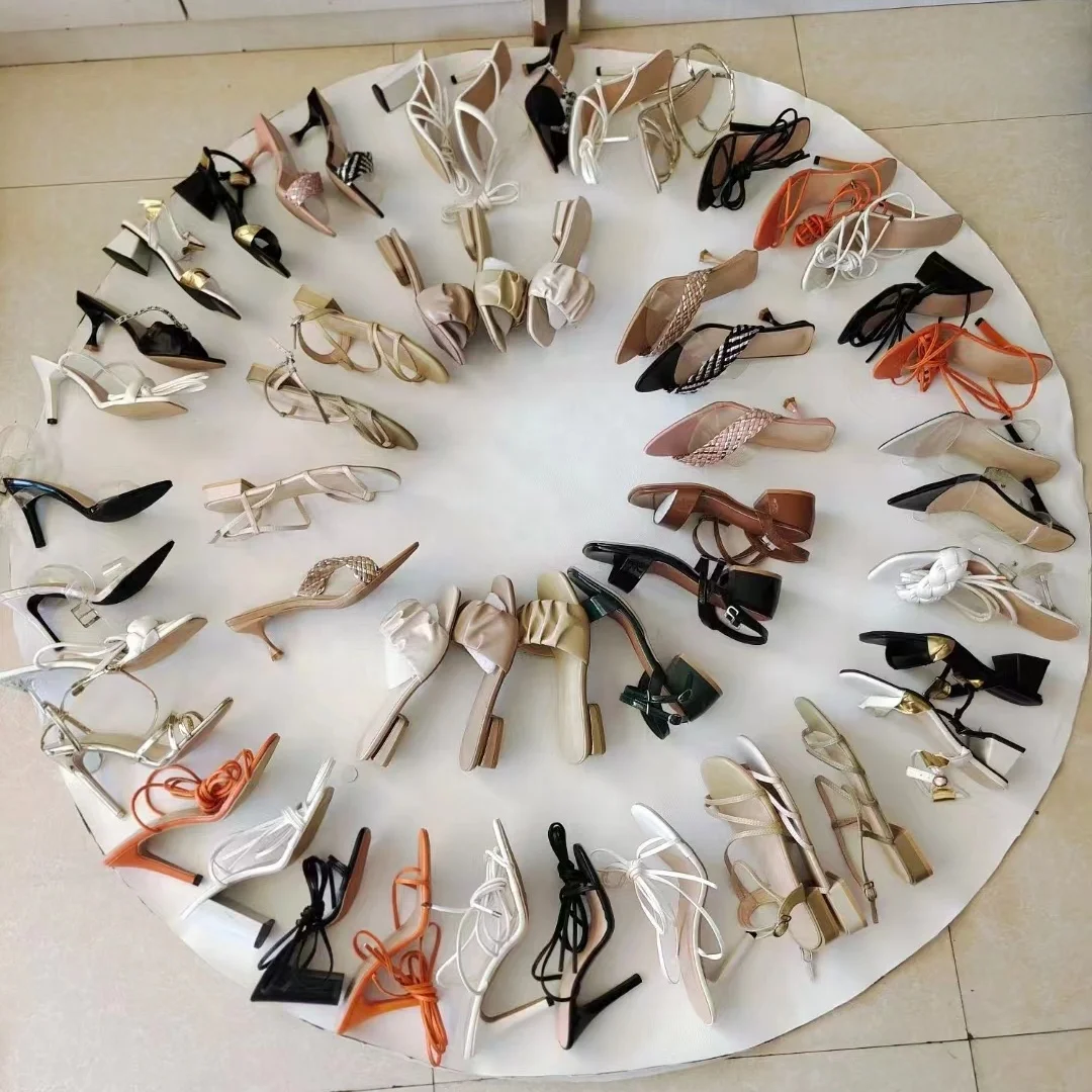 Китайская фабрика, босоножки большого размера на каблуке с открытым носком, обувь для женщин, оригинальный дизайн, смешанные стильные босоножки, есть в наличии