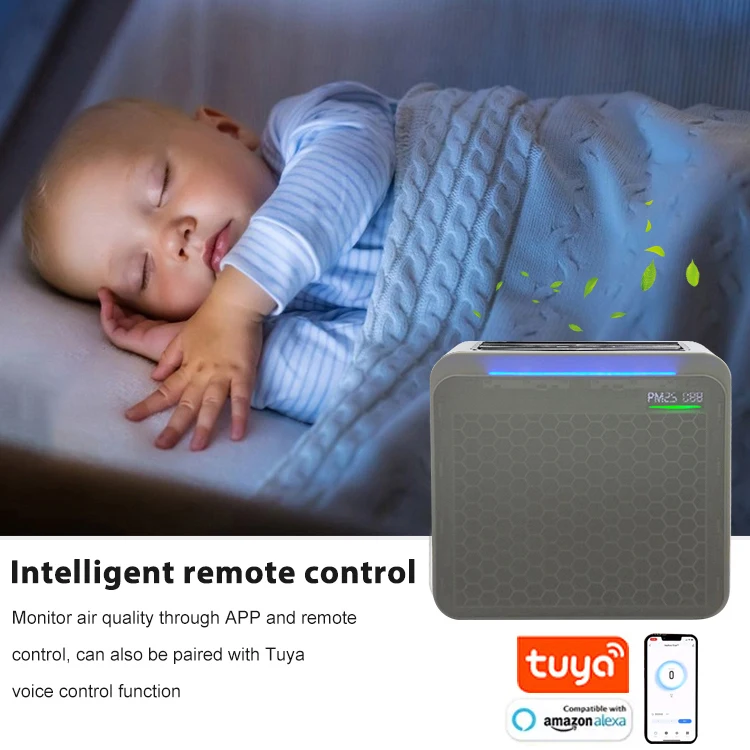 Modern Design Living Room Bedroom Portable Four In One Filter ESP Electrostatic Technology Air Cleaner