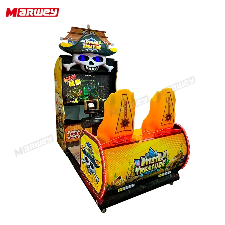 Factory Price Amusement 2 Players Arcade Gun Shooting Game Video Machine Coin Operated Pirate Treasure Shooting Simulator