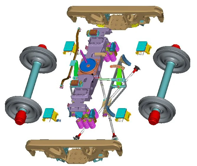 Настраиваемый ходовой механизм запасная часть для железной дороги тележка грузовика