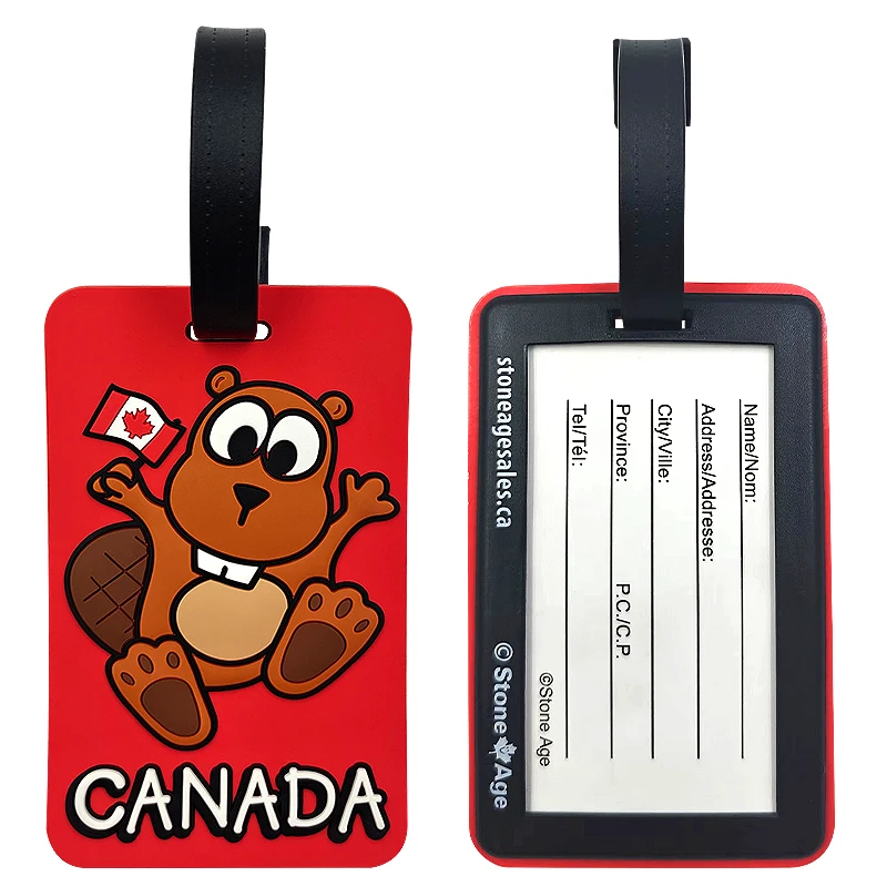 Custom Logo 3D Soft Silicone Luggage Tag/ Rubber Bag Tag/ Pvc Blank Luggage Tag