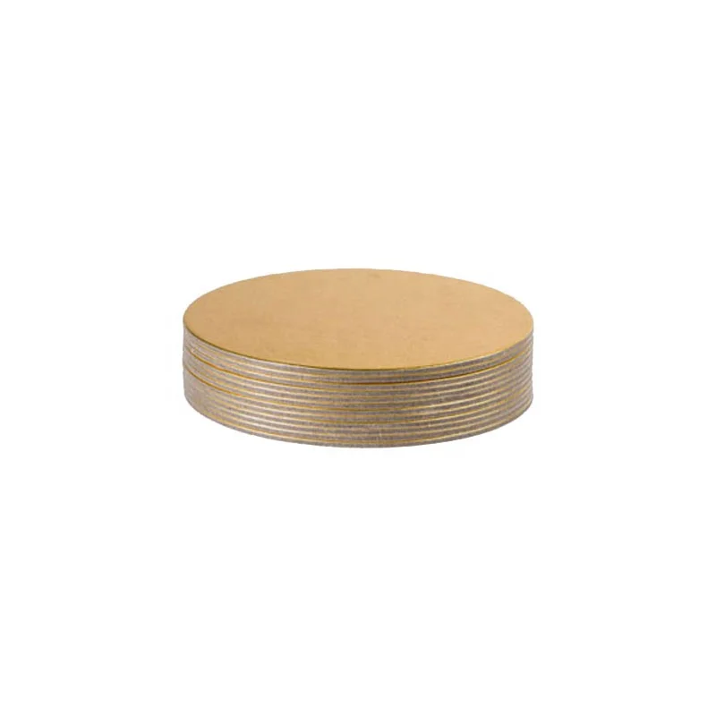 6 inch round gold mini cake base boards scallop edge