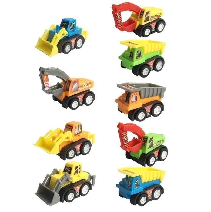 Kids Construction Toy Cars  Boys Toddler Mini Pull Back Vehicles Excavator Truck Tractor Party Supplies Favors Birthday Gift