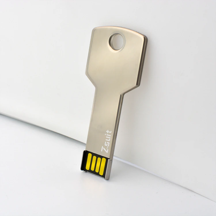 Portable mini USB key Metal key USB flash memory U disk 4GB Pendrive 8GB16GB 32GB 64GB memory card factory customization logo