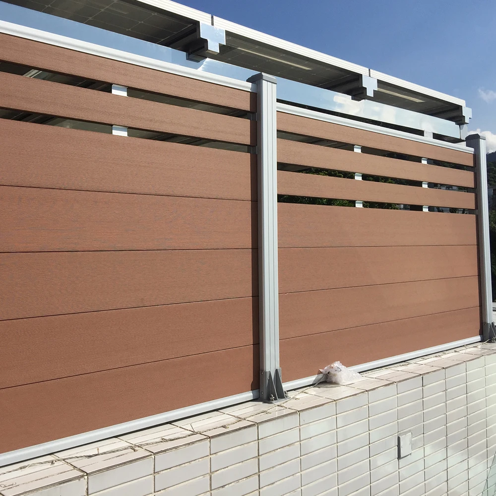 Factory Wholesale Composite Wood WPC Garden Fence Easily Assembled and Rot-Proof Decorative Fence Boards