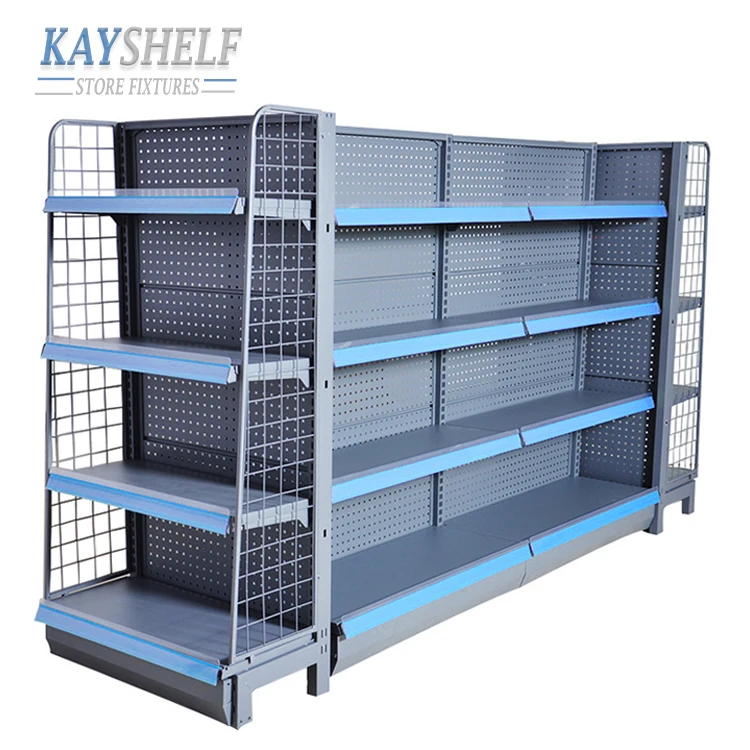Retail Equipment Convenience Store Light Duty Gondola Display Racks