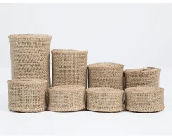 Burlap Ribbon Jute Ribbon Natural Vintage Jute Rope for Gift Wrapping Rustic Decorative Christmas Ribbon DIY Home Decor