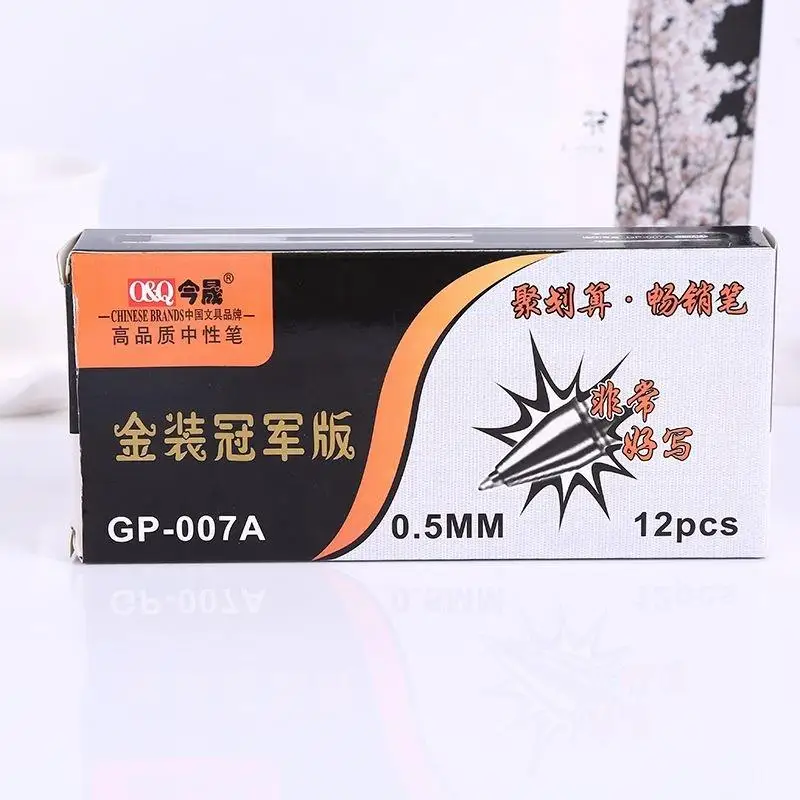 Best seller cheap transparent pen body gel ink pen advertising plastic promotional gel pen