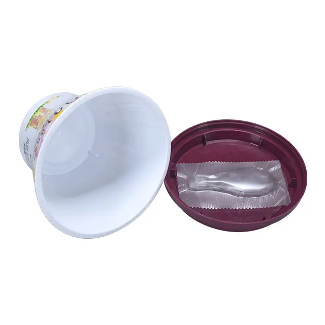 IML 140g yogurt packaging container yogurt freezer plastic box yogurt storage cup with lid