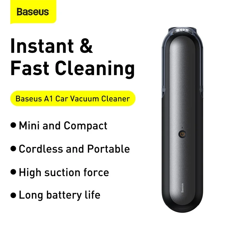 Baseus Type C Charge 30W 4000Pa Handheld Auto Portable Robot Aspirador Carro Home Office Car Vacuum Cleaner