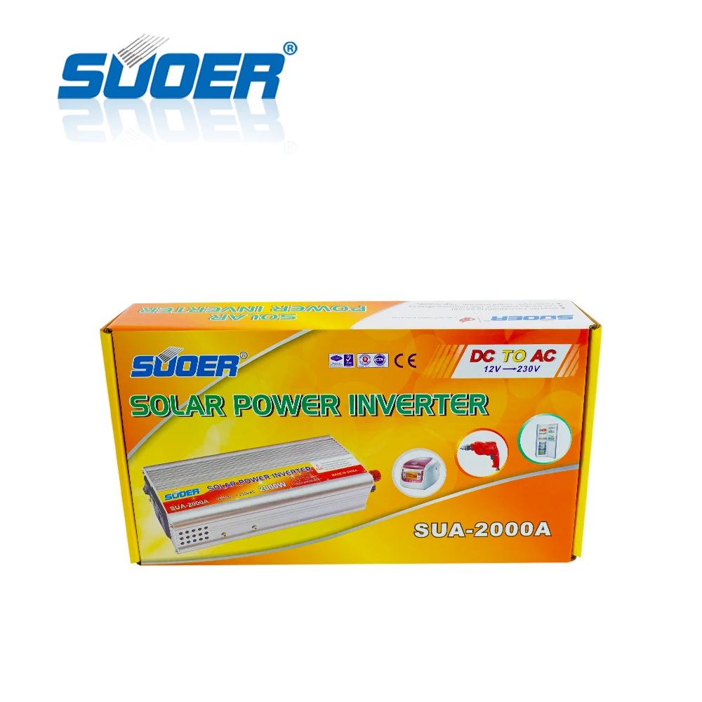 Suoer SUA-2000A 12 В солнечный инвертор мощность 2000 Вт