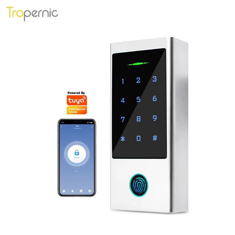 Biometric Code Ip66 Wireless Rfid Card Cerradura Inteligente Wifi Tuya Fingerprint Smart Access Control System