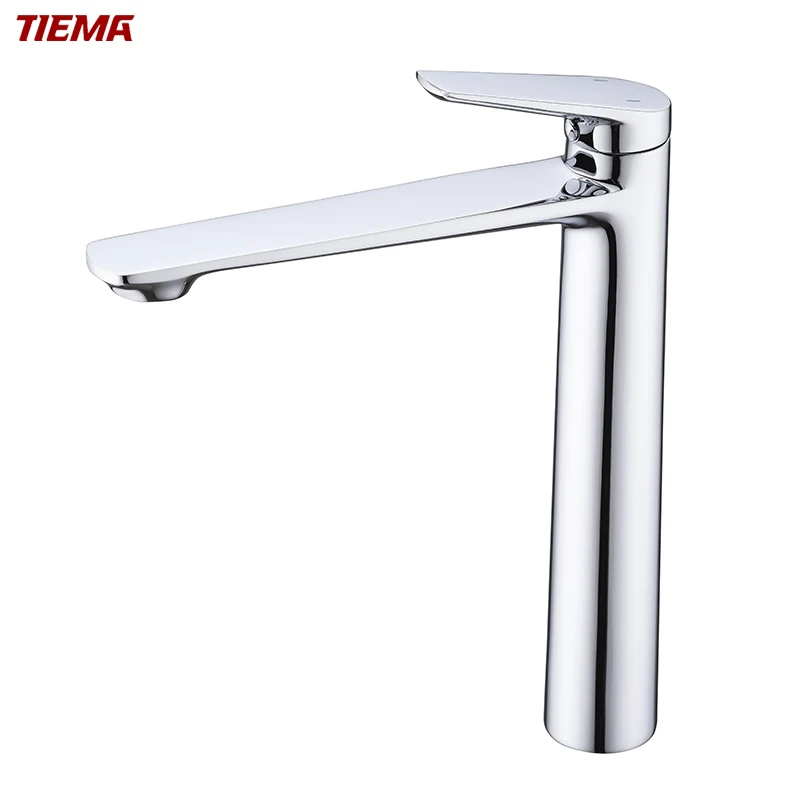 Modern Single-Handle Square Cold Water Basin Faucet Brass Deck Mounted Hand Basin Mixer Tap Kitchen Bathroom Use Ceramic Valve